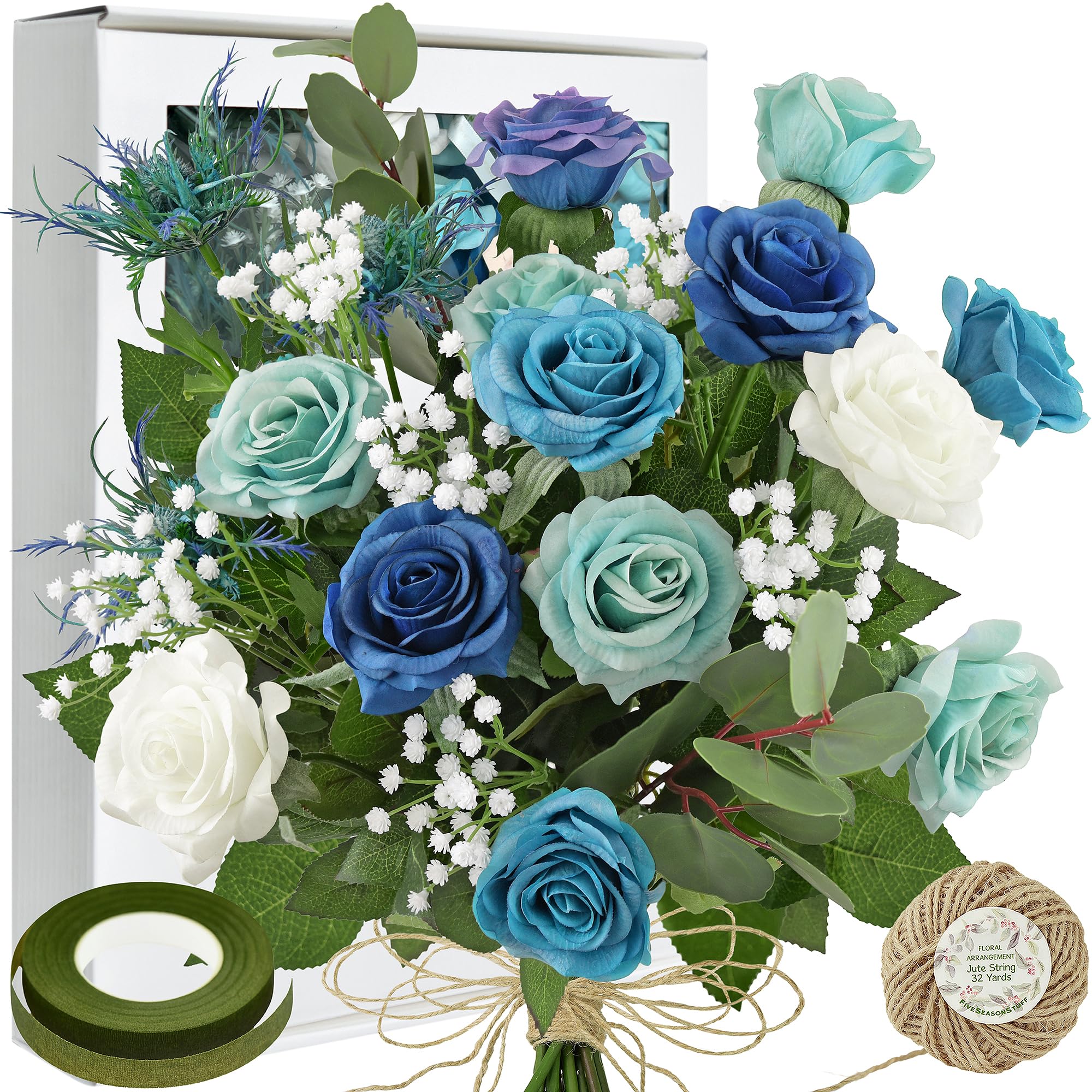 Amazon.co.jp: FiveSeasonStuff ウェディングブーケ 花嫁用 シルク